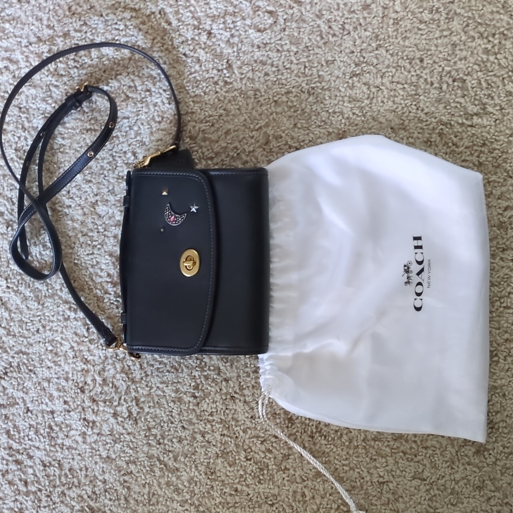 Coach Custom Cosmic Kip Turnlock Crossbody